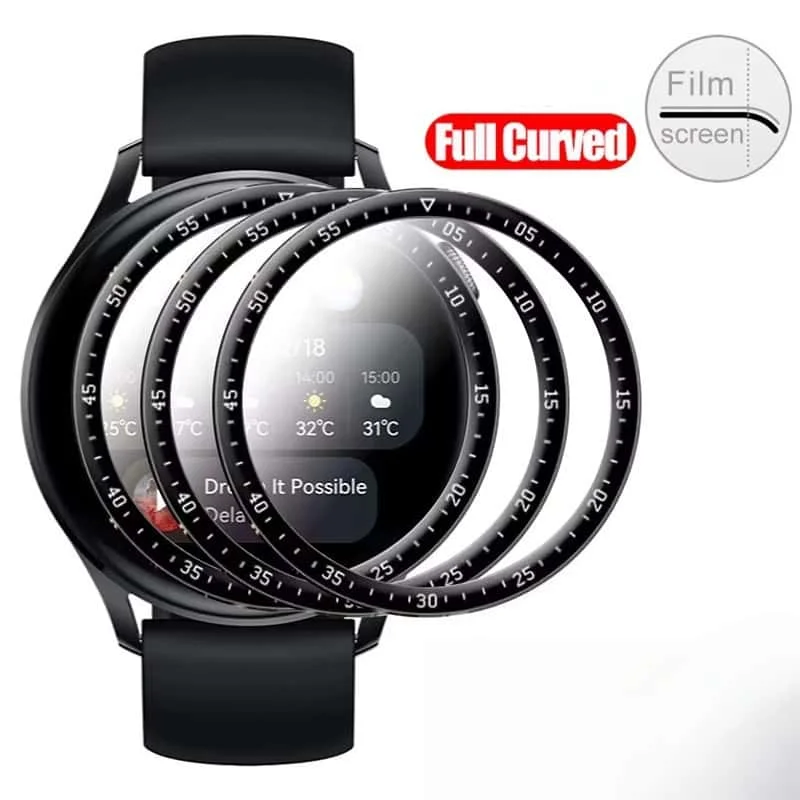 3D Curved Soft Fiber Glass For Huawei Watch GT 2 E GT2 GT2E Protective Film 42mm 46mm Screen Protectors Cover Scratch Resistant