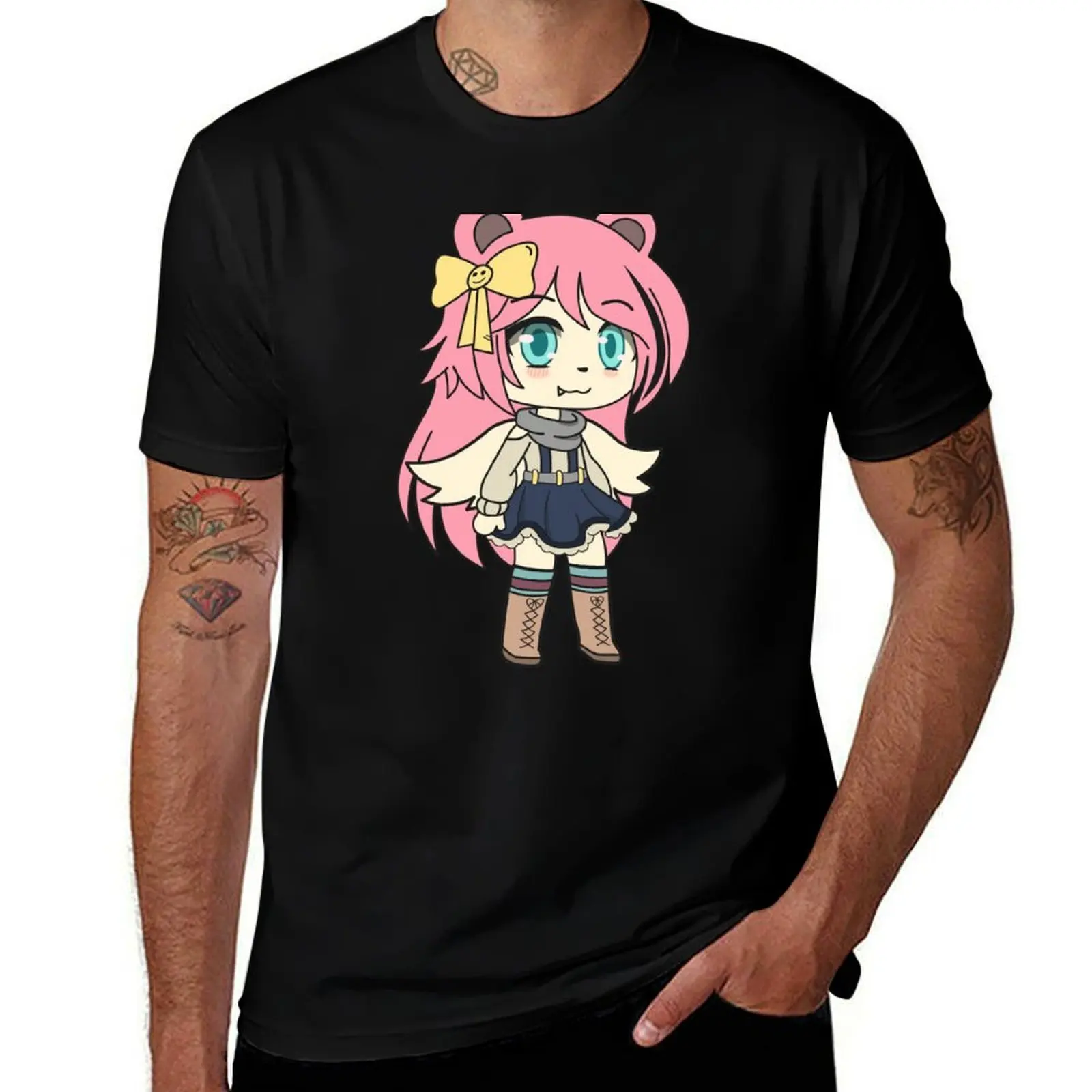 Cute Gacha - Yuki Chan Gacha Life Girl with Wings T-Shirt cotton t shirt pack T-Shirt
