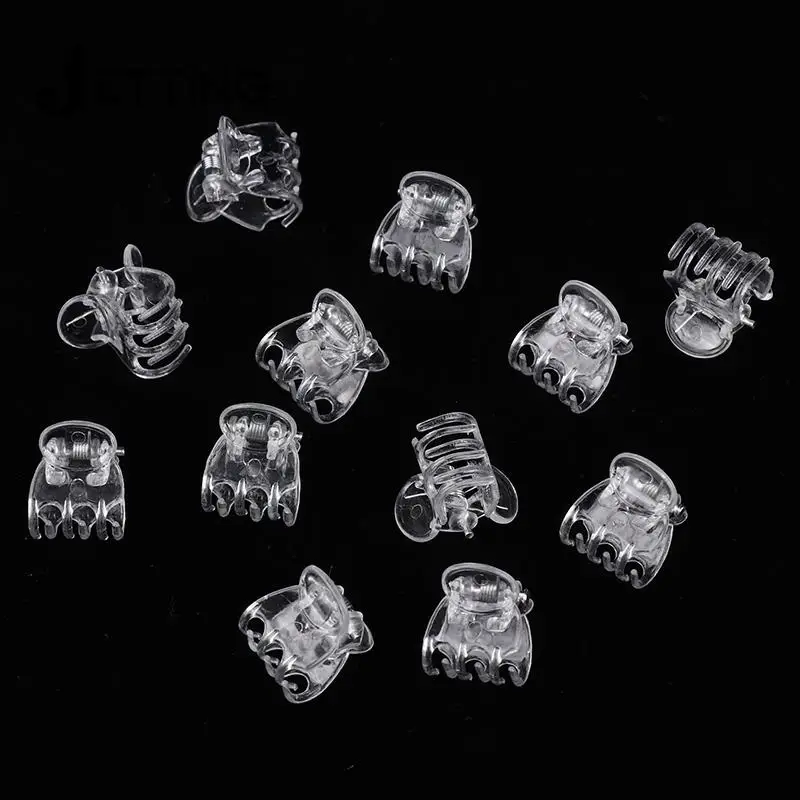 50Pcs Transparent 6 Claws Orchid Clips Plastic Butterfly Flowers Support Clear Fixer For Garden Vine Stem Plants Climbing