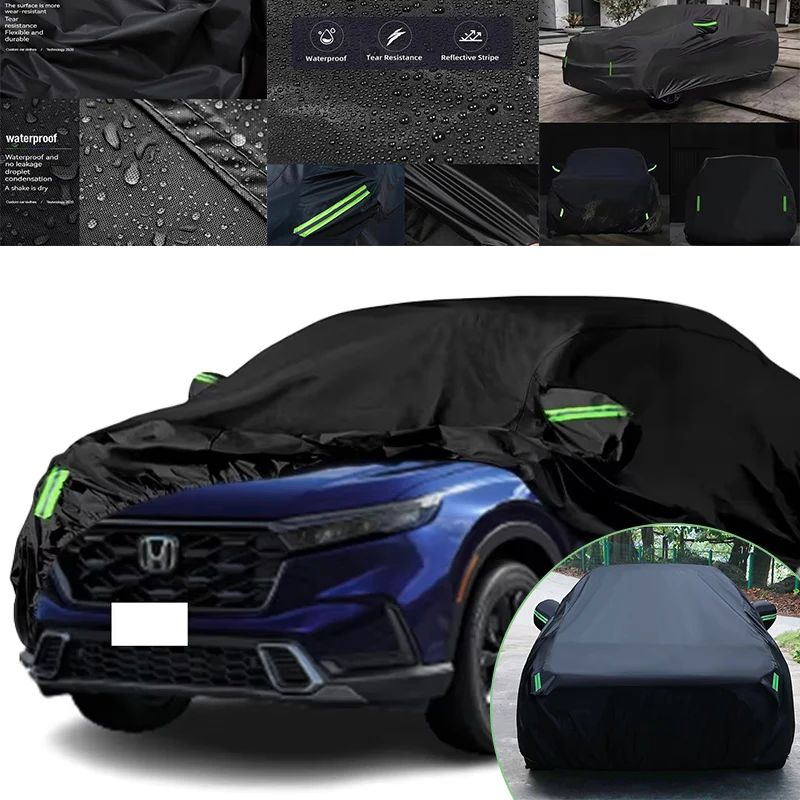 

Водонепроницаемый и снегозащитный чехол для автомобиля Honda CRV - Уличный полноразмерный чехол со светоотражающими полосами, пыле- и солнцезащитный