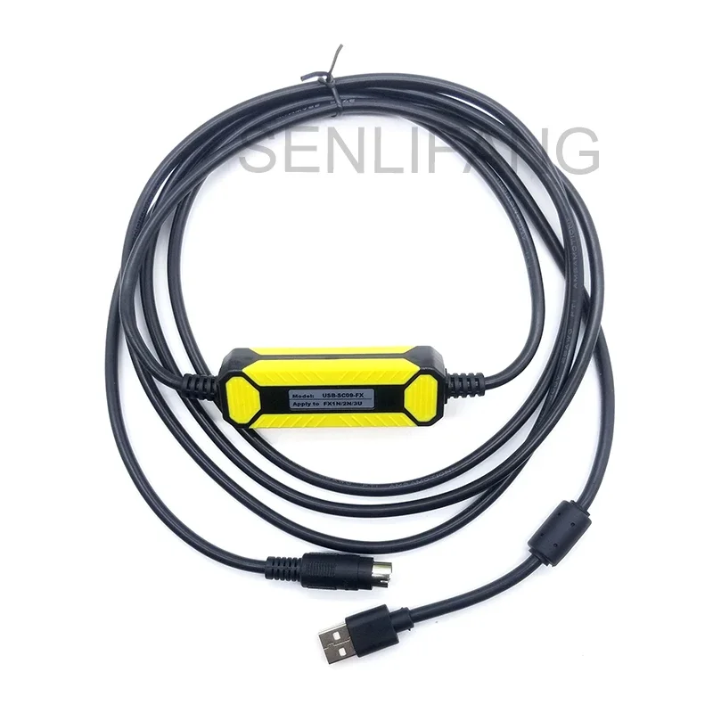 NEW USB-SC09-FX FX-USB-AW For Mitsubishi MELSEC FX Series PLC Programming Cable USB To RS422 Adapter Data Download Line