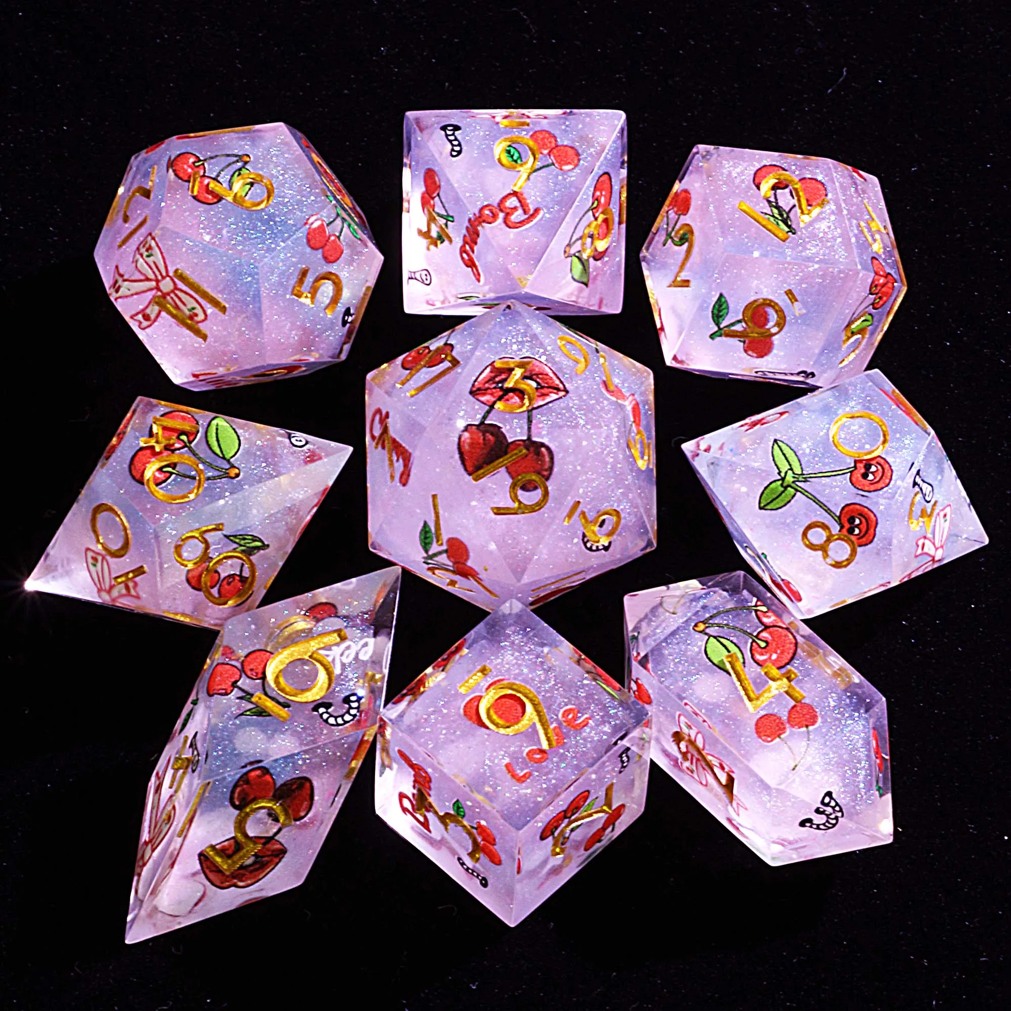 

9. Многогранный DD Набор костей Cherry Fizz Dream