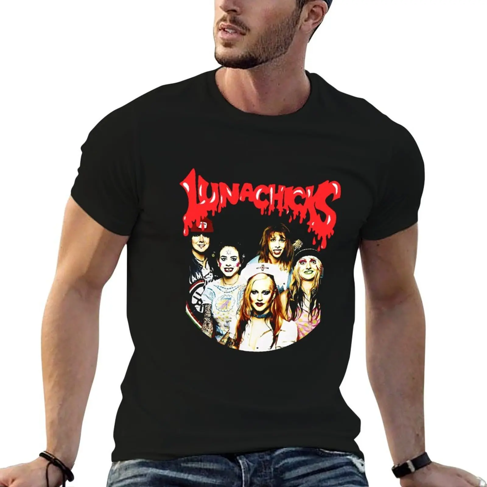 

Luna Chicks, jerk of all trades T-Shirt t shirt personalised t shirts for man graphic funny t shirt man casual T-shirt