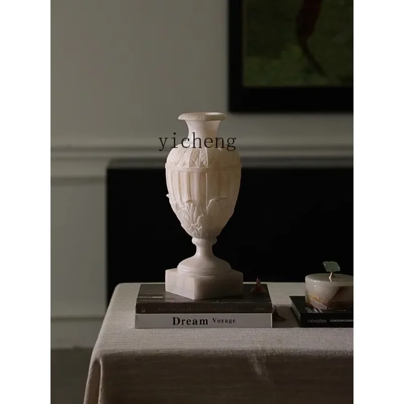 Jade Hydroponic Vase Flower Arrangement Small Niche Home Art Decoration