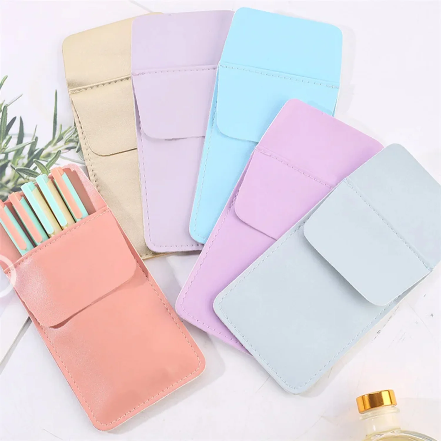 PU Leather Pencil Bags  Clothes Pocket Doctor Nurse Staff Leak-proof Pen Pouch Hospital Business Pen Holder Supplies