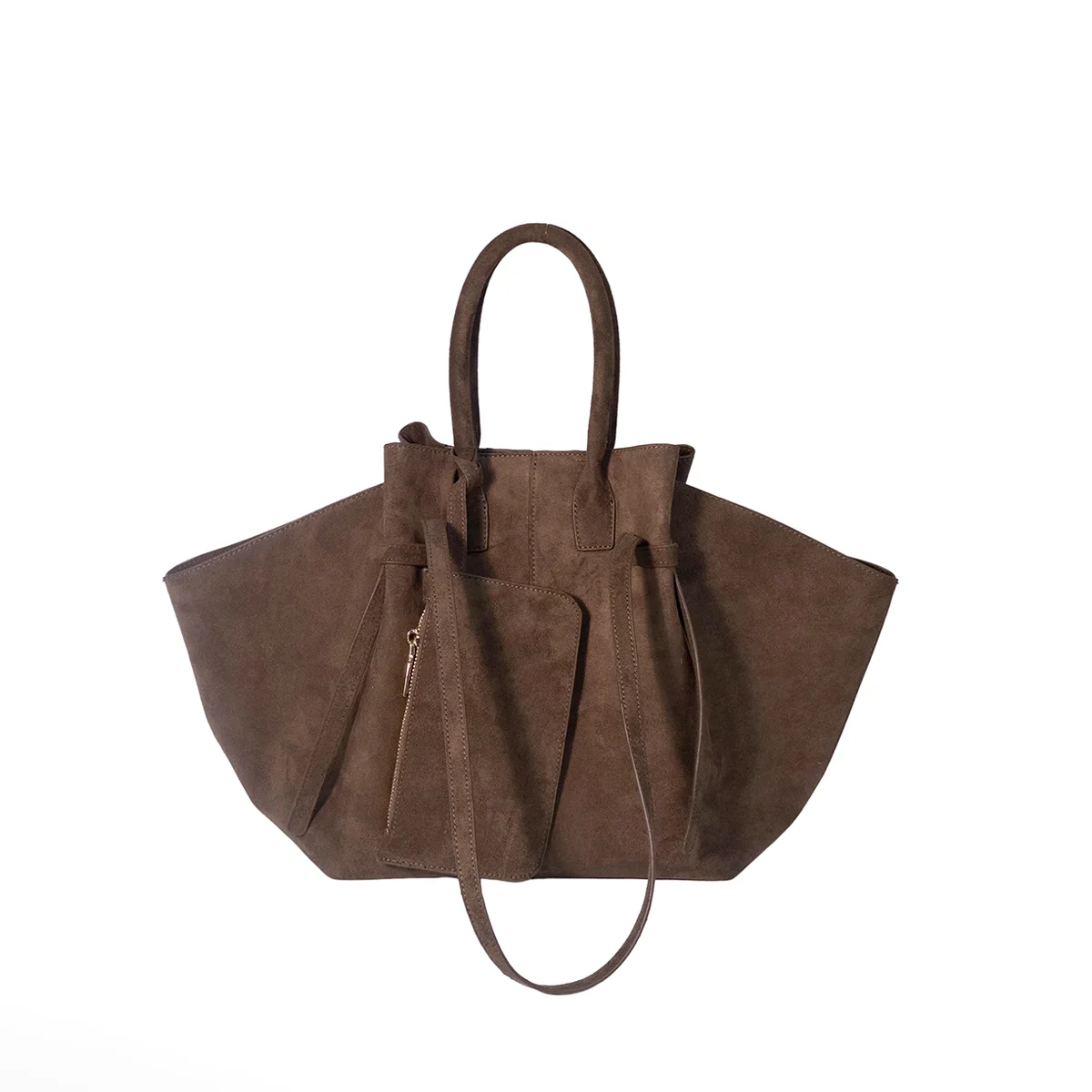 JIOMAY 2026 Damen Neue Vintage Tragetasche Große Wildleder Schultertasche Retro Hochwertige Handtasche und Unterarmtasche – Detail 3