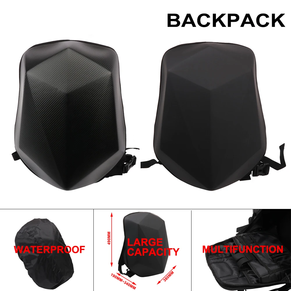 

Мотоциклетный рюкзак, водонепроницаемая сумка, рюкзак с жестким корпусом, большая сумка для мотоциклетного шлема, универсальная для Honda KTM, запчасти для мотоциклов и электровелосипедов