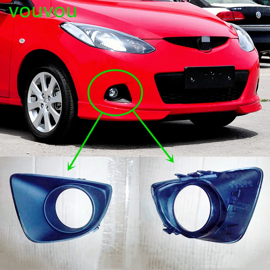 

Car accessories DG81-50-C21A body parts front bumper grille fog lamp cover plastic frame for Mazda 2 2003-2008 hatchback