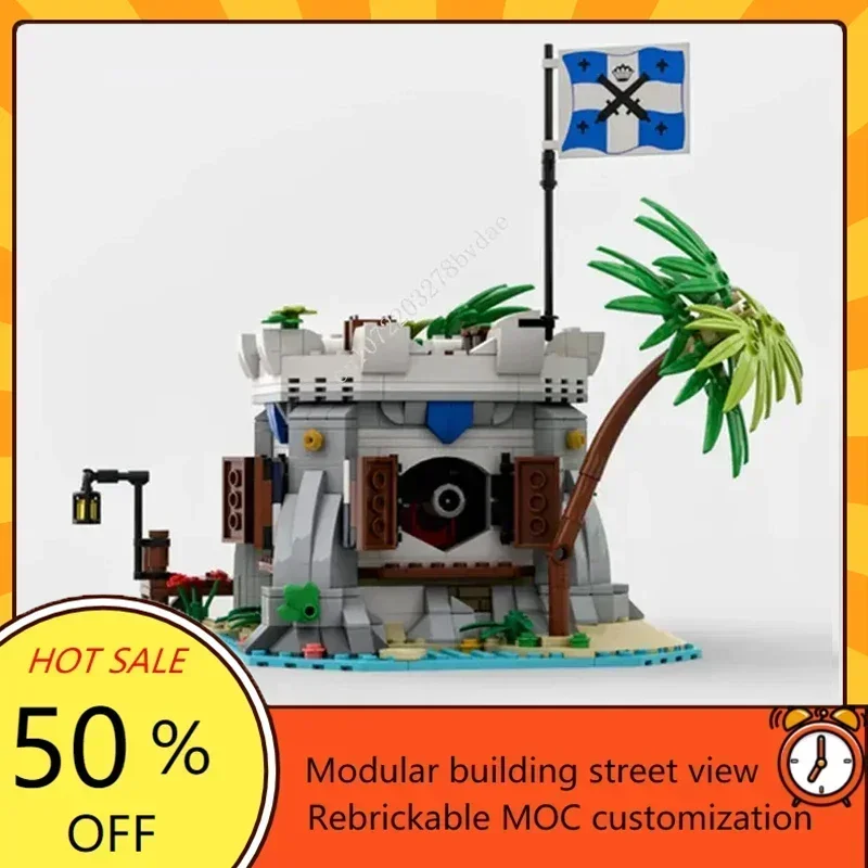 841 pçs diy série militar canhão imperial enseada quebra-cabeças técnicos moc brinquedo de construção para crianças aniversário presente natal