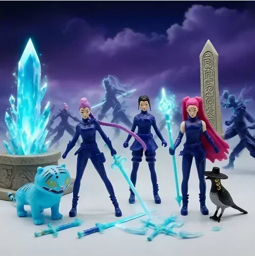 Nuevos cazadores de demonios figura de Anime juguetes Linda figura de acción de PVC Derpys Tiger Rumi Mira Zoey Sussy estatuilla muñeca Fans regalo