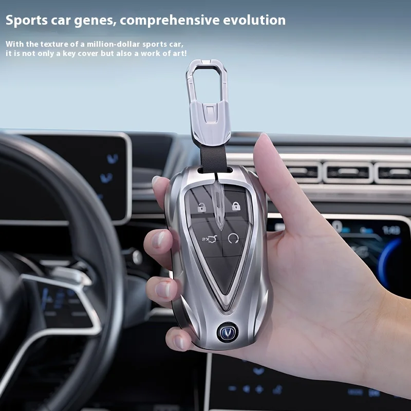 Sports Car Zinc Alloy for Changan UNIT UNIK CS35PLUS CS55 PLUS CS75 PLUS Oshan X7 X5 Car Key Case Cover Fob Keychain Accessories