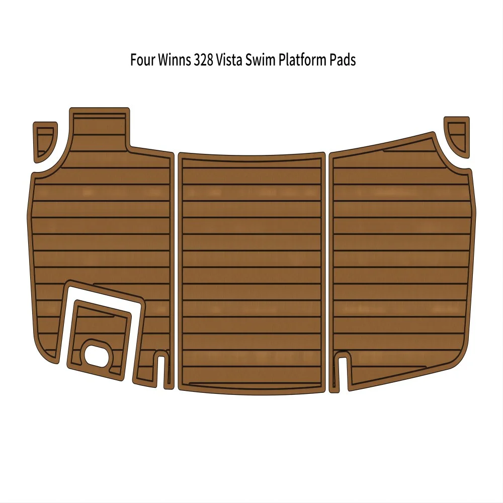 Four Winns 328 Vista Swim Platform Boat EVA Foam Faux Teak Deck Floor Pad Mat SeaDek MarineMat Gatorstep Style Self Adhesive