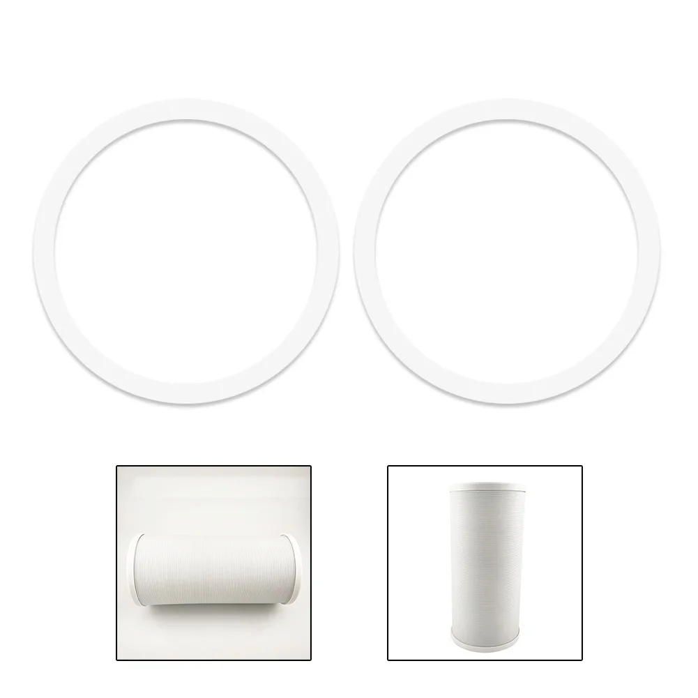 2pcs AC Exhaust/-Hose Connector Snap Ring For 13cm 15cm 18cm Diameter Air Conditioner Pipe Clamp PVC White