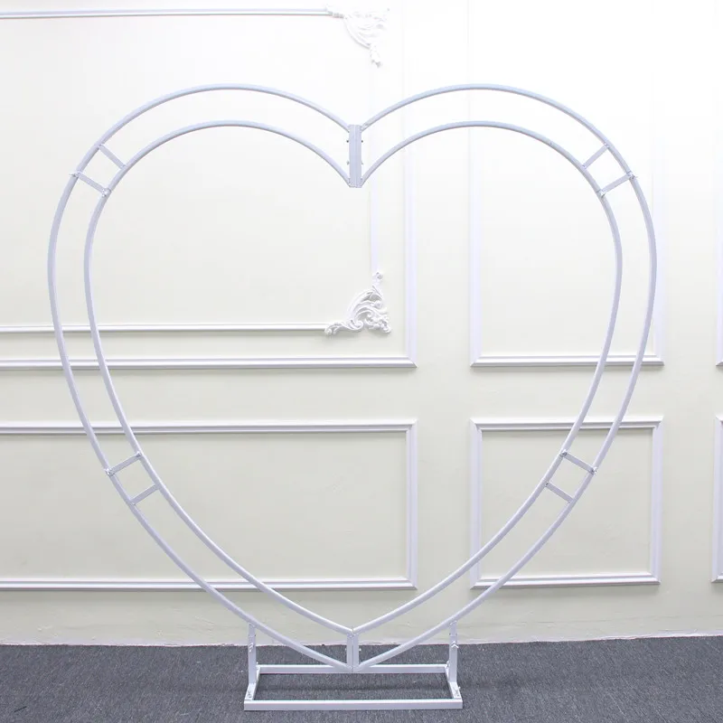 

Wedding iron props, heart-shaped arches, wedding stage background decoration, creative decorations, background shelves customiza