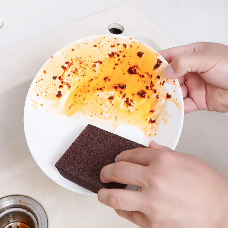 Nano Carborundum Descaling Cleaning Kitchen Multi-purpose Magic Erasing Pan Bottom Coke Stains Fine Sand Sponge Wipe