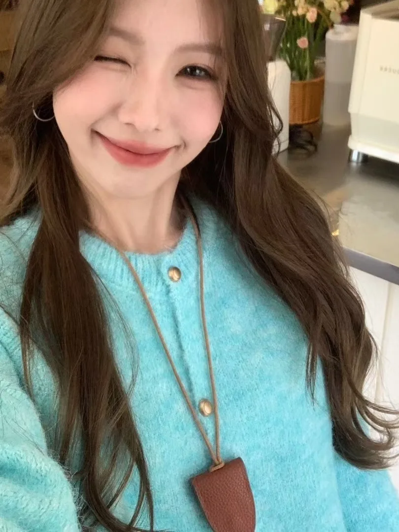 Maglione da donna lungo lavorato a maglia sciolto Sve ort Capispalla Faionable Lazy Sle Top cardigan allentato casual per l'autunno