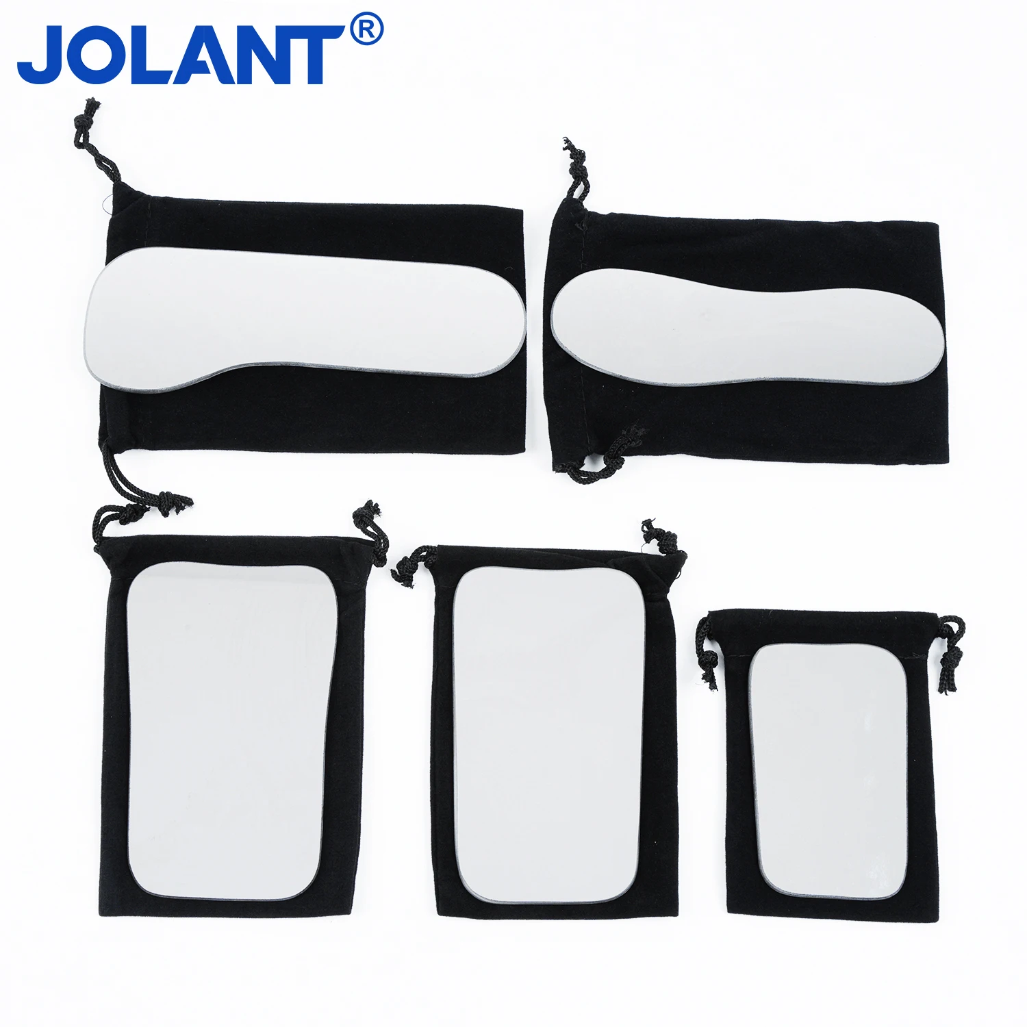 JOLANT Dental Orthodontic Double-Sided Mirrors Reflector Dentistry Intra Oral Glass Coated Titanium Dental Photography Mirrors