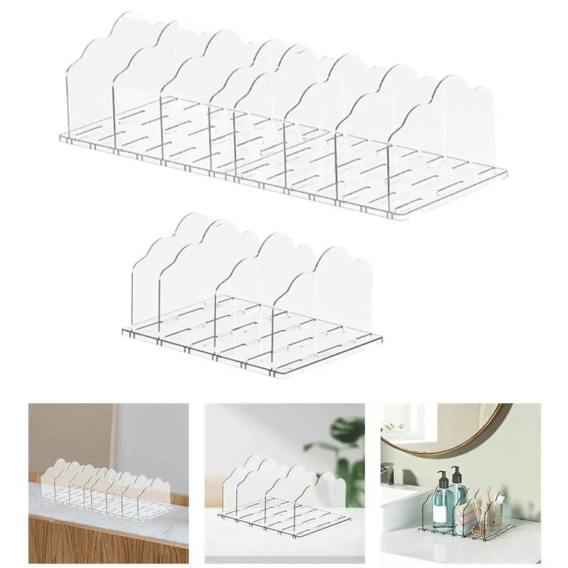 ブックスタンド-アクリルブックエンド-調節可能なデスクオーガナイザー-ワードローブディバイダー-シェルフ-本棚-キャビネット-図書館-デスク雑誌用