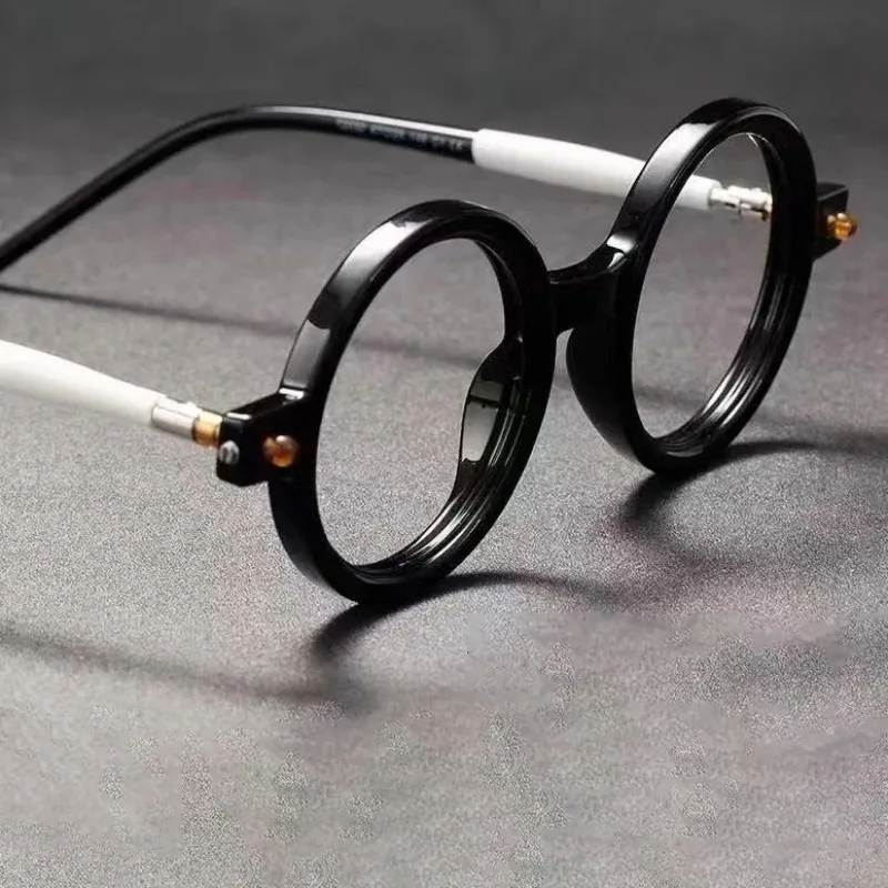 Round Anti Blue Light Reading Glasses Women Men Fashion Vintage Eyewear Presbyopia Hyperopia Female Reading Eyeglasses +1 TO 4.0