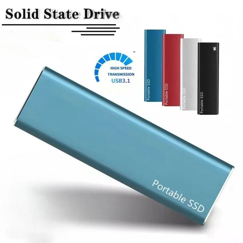 Portable External Hard Drive1TB 2TB Mobile Solid State Drive USB3.0 External hard disk ssd for Notebook Laptop Mac