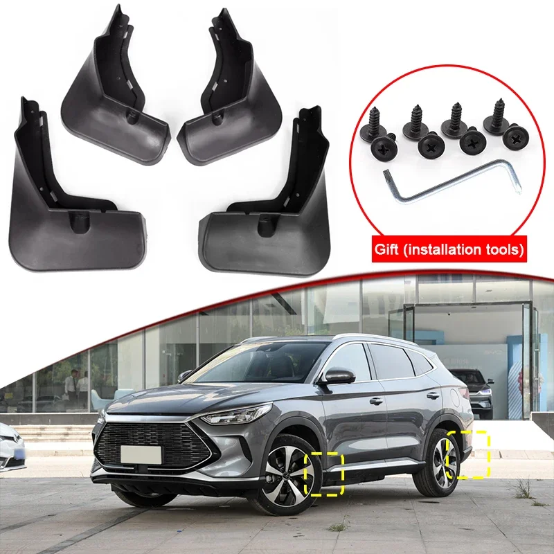 

Car Styling For BYD SONG PLUS DMi 2022 2023 ABS Car Mud Flaps Splash Guard Mudguards MudFlaps Front Rear Fender Auto Accessories