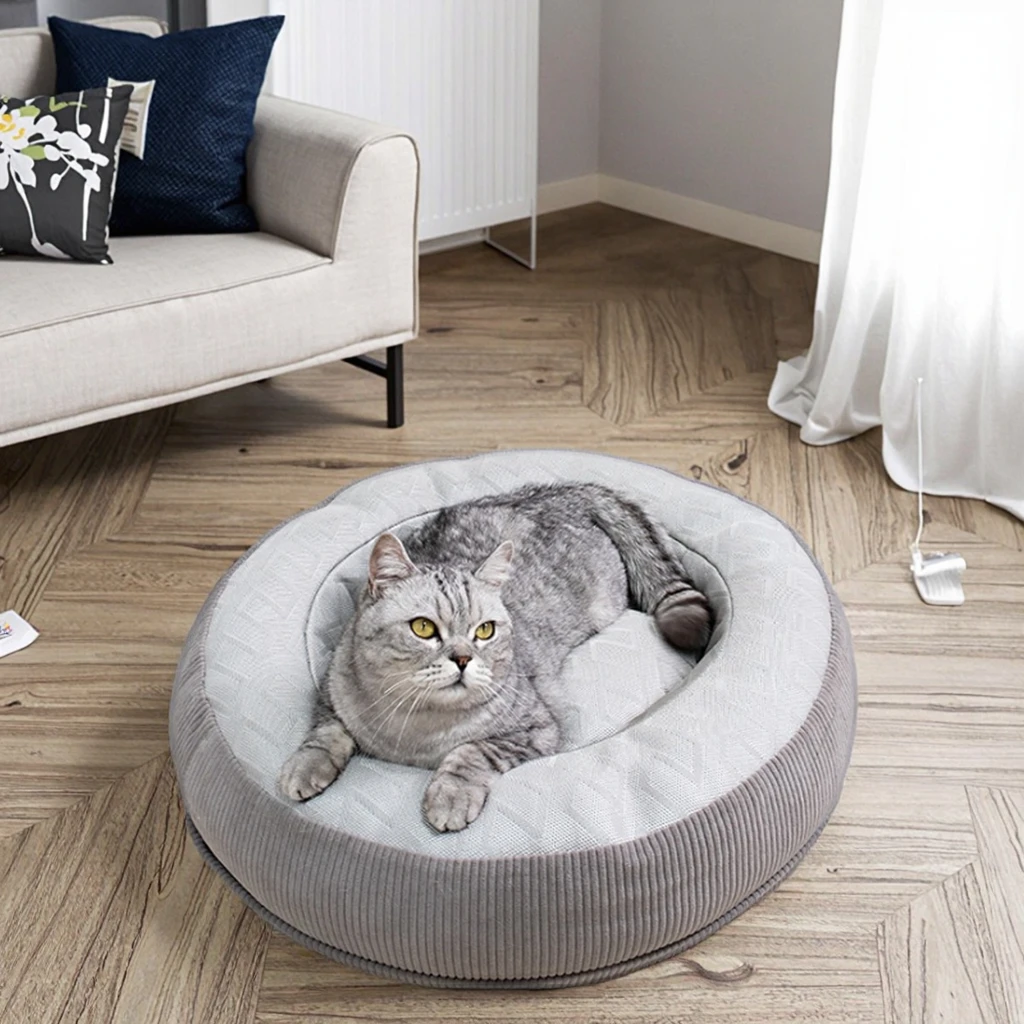 

Universal Eco-Friendly XL Cat Nest Summer Pet Sofa Bed Removable Washable Cool Mat Animal Pattern Four Seasons Universal