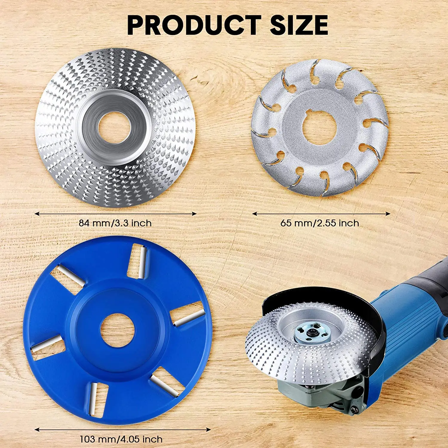 12 Răng Đánh Bóng Gỗ Tạo Hình Đĩa Và Gỗ Turbo Khắc ĐĨA 6T Chà Nhám Khắc Đá Mài Đĩa Thiên Thần Mài đĩa