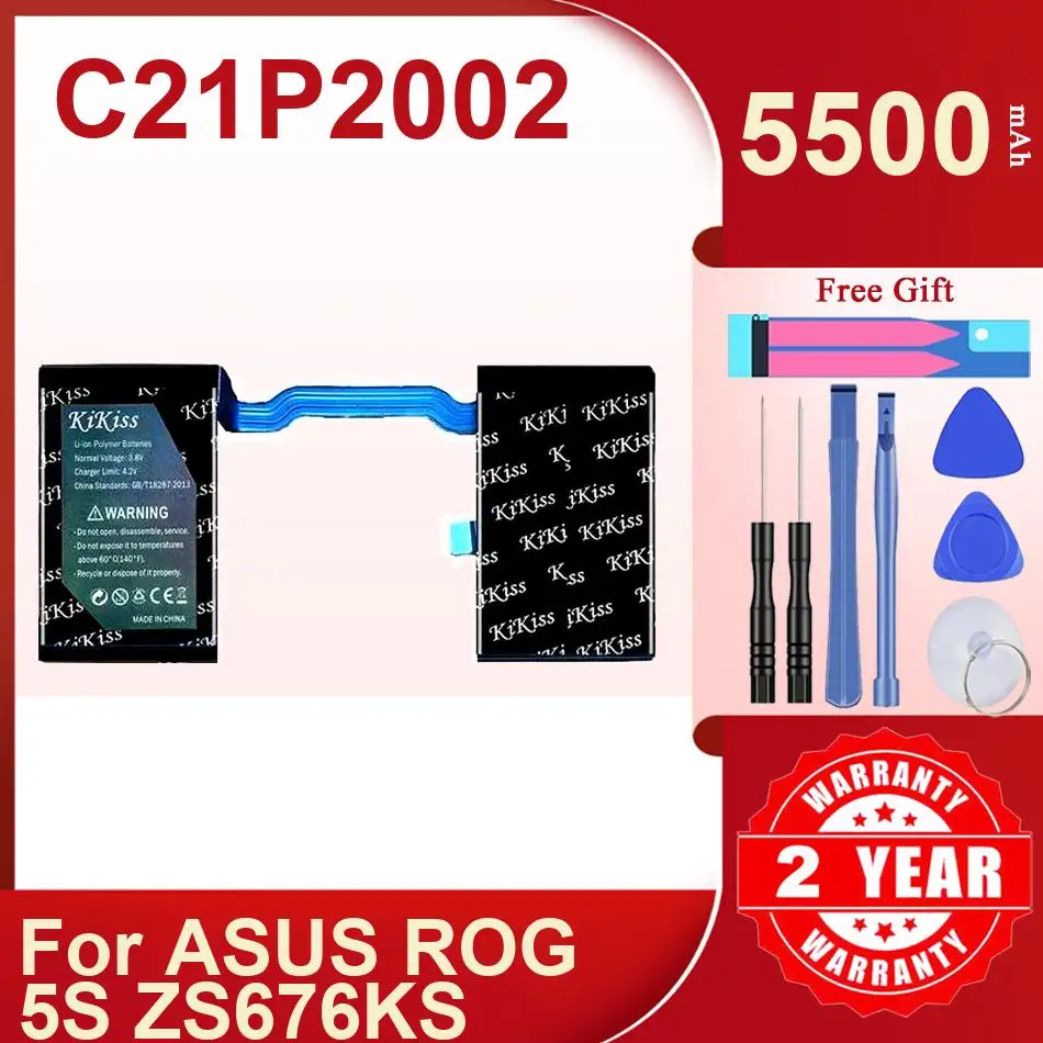 Battery For ASUS ROG Phone 5 1 ZS600KL 5S ZS676KS 3 Game Phone ROG3 C21P2001 C11P1801 C21P2002 C11P1903