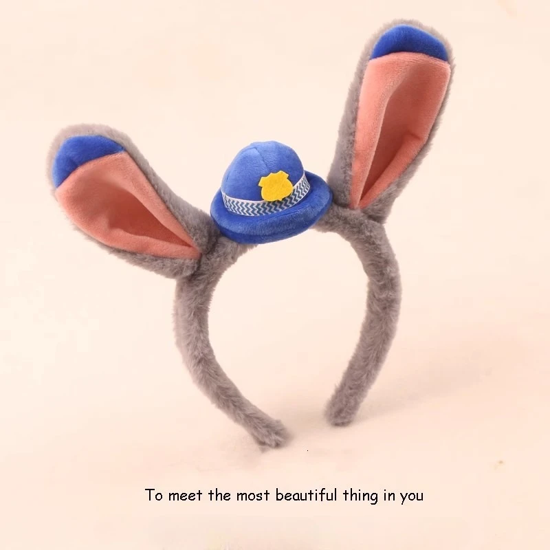 Bande de cheveux populaire Disney Zootopia 2, bandeau de Cosplay Judy, accessoires pour cheveux, dessin animé mignon, jouets de parc Kawaii, cadeaux de noël