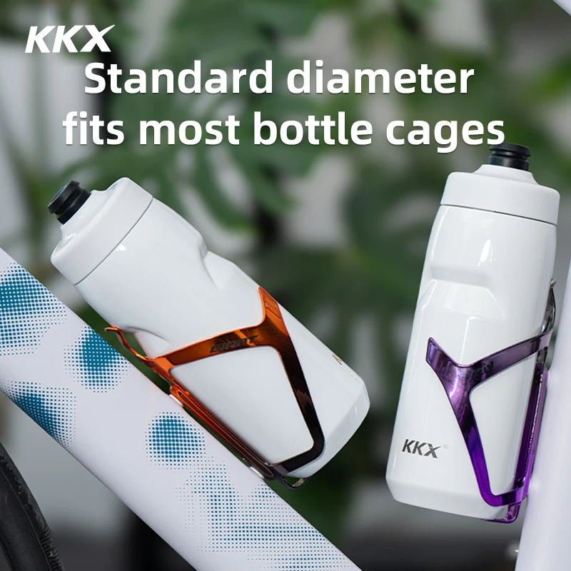 KKX 6 Layer Warm Insulated Cycling Water Bottle 550ML Portable MTB Road Bike Vacuum Stainless Steel Bicycle Bottle Accessories