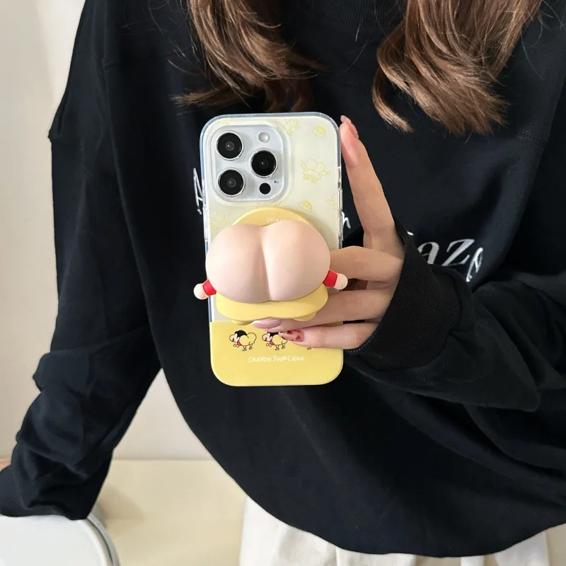 Crayon Shin-chan per Magsafe Cellulare Grip Tok Griptok Anime Cartoon Supporto per telefono per IPhone Samsung Presa magnetica per telefono