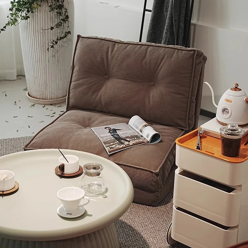 Customized living room dual-purpose single lazy sand can lie down and sleep small apartment household cream wind folding lazy so