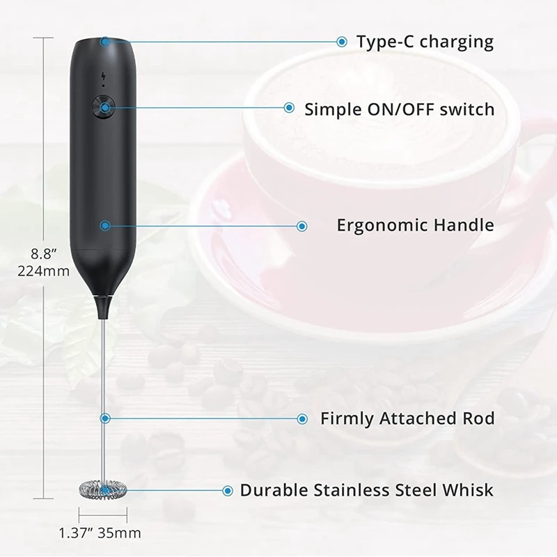 Creme Bubbler Tragbare Bubbler Schneebesen Rührer Mixer Handmixer Schäumer Kaffee Schokolade/Cappuccino Rührer Maker Werkzeug