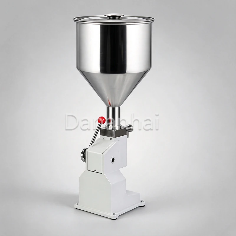 Pneumatic Lotion Bottling Machine, Manual Thick Paste Filler, Small Business Sauce Dosing Equipment