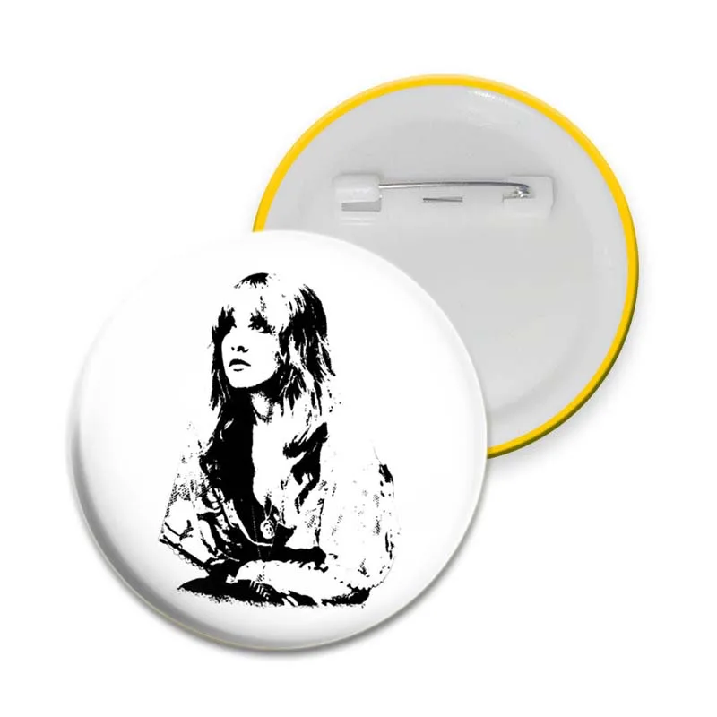 29 Style Stevie Nicks 32/44/58mm  Brooch Round Tinplate Badge for Clothes Backpack Jewelry Accessorie Hat Gift