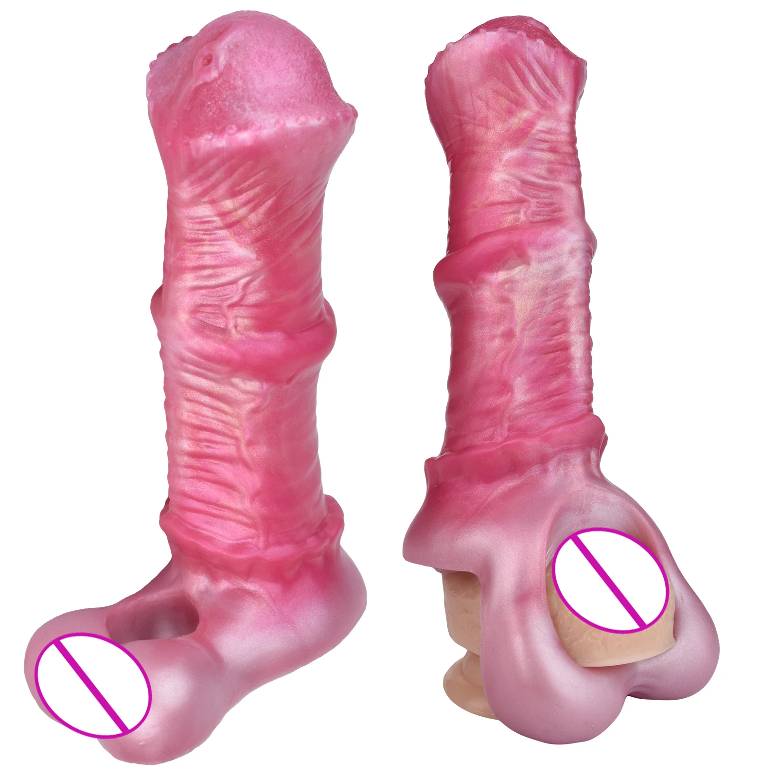 Penis Sleeve Cock Sleeve Penis Extender Realistic Cock Sleeve Extender for Sex Enlargement Silicone Monster collection