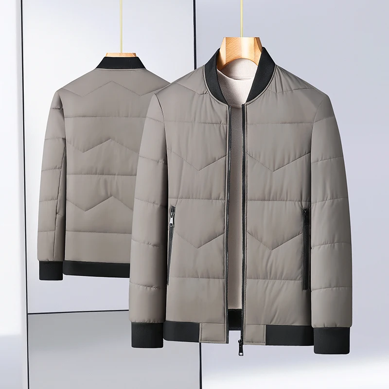 

High Quality 2024 New Handsome Plus Fat Plus Padded Padded Baseball Coat Fat Winter Coat Men's Down Padded Jacket L-8XL