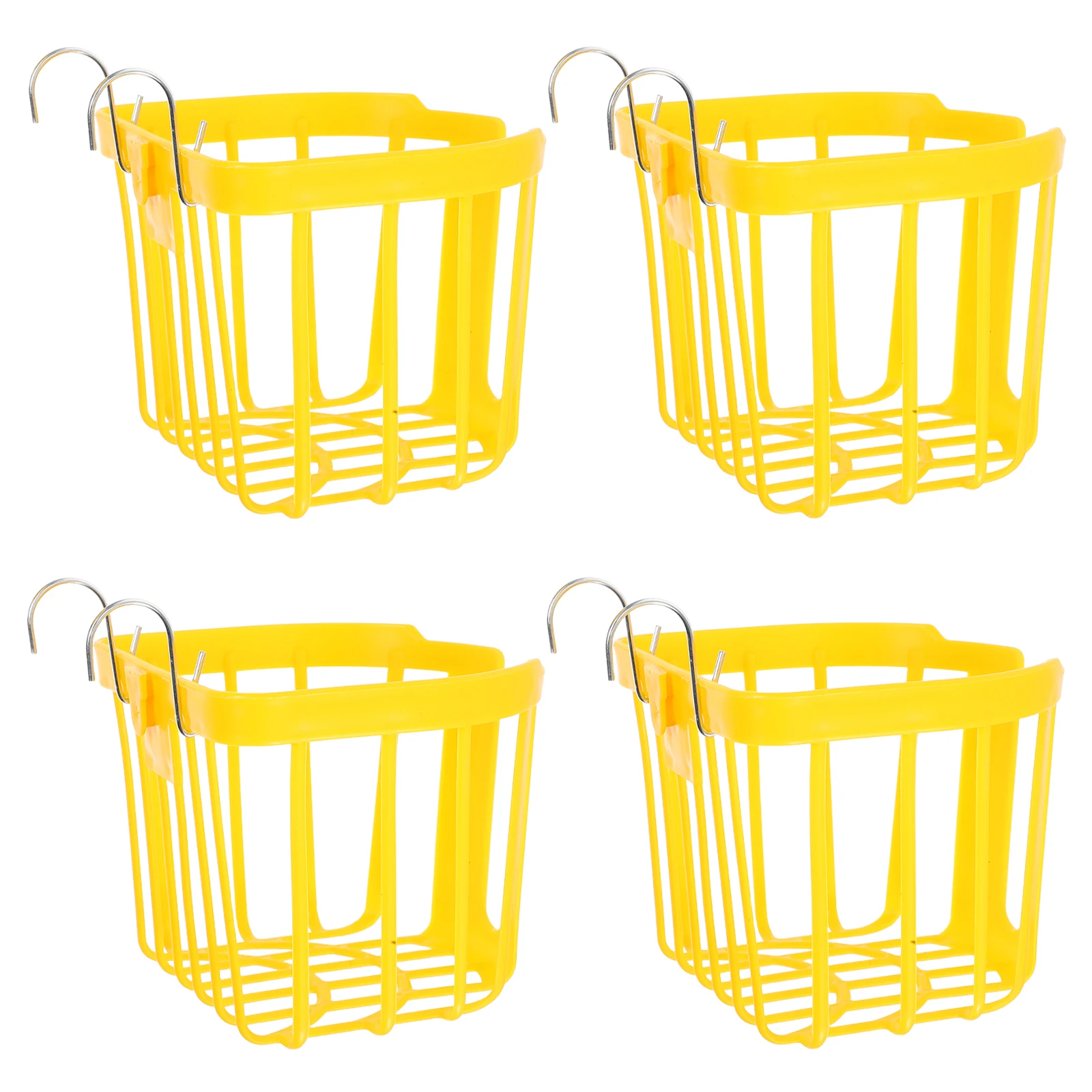 

4Pcs Fern Planting Basket Wall Mounted Hanging Orchid Planter for Indoor Outdoor Railing Fence Decor Space Saving Vertical