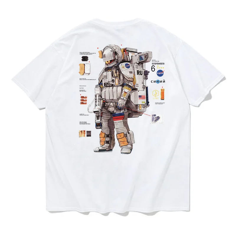 Hot sale nasa t shirt oversize big short sleeve trending men shirts t-shirt cotton  with out print summer shirt