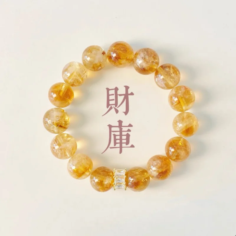 Design Wealth-Attracting Lucky Bead Good Luck Yellow Pagoda Women'S Birthday Girlfriend