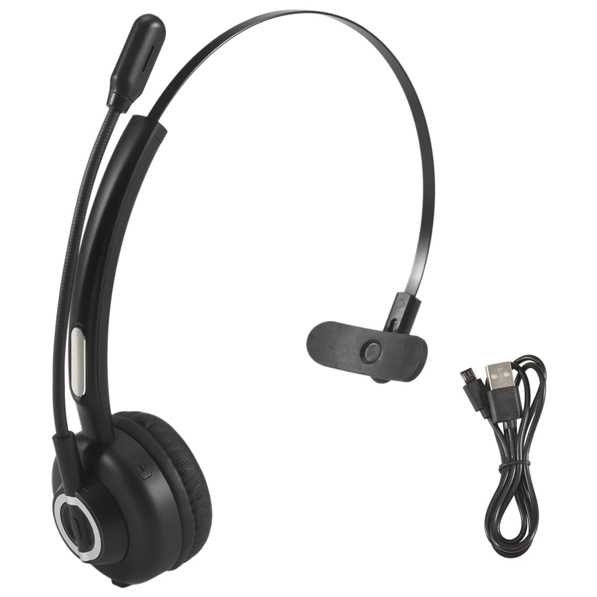 سماعات بلوتوث T35C مع ميكروفون، سماعة رأس لاسلكية على الأذن، سماعة رأس للكمبيوتر الشخصي المانعة للضوضاء للهواتف المحمولة والكمبيوتر اللوحي