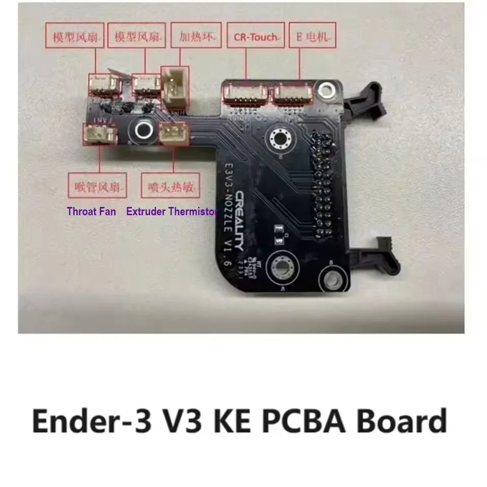 Creality Ender 3 V3 KE Kick Extruder Toolhead Toolhead PCB Board E3V3-NOZZLE-CON_V10_V10 Oringinal Replacement 3D Printer Parts