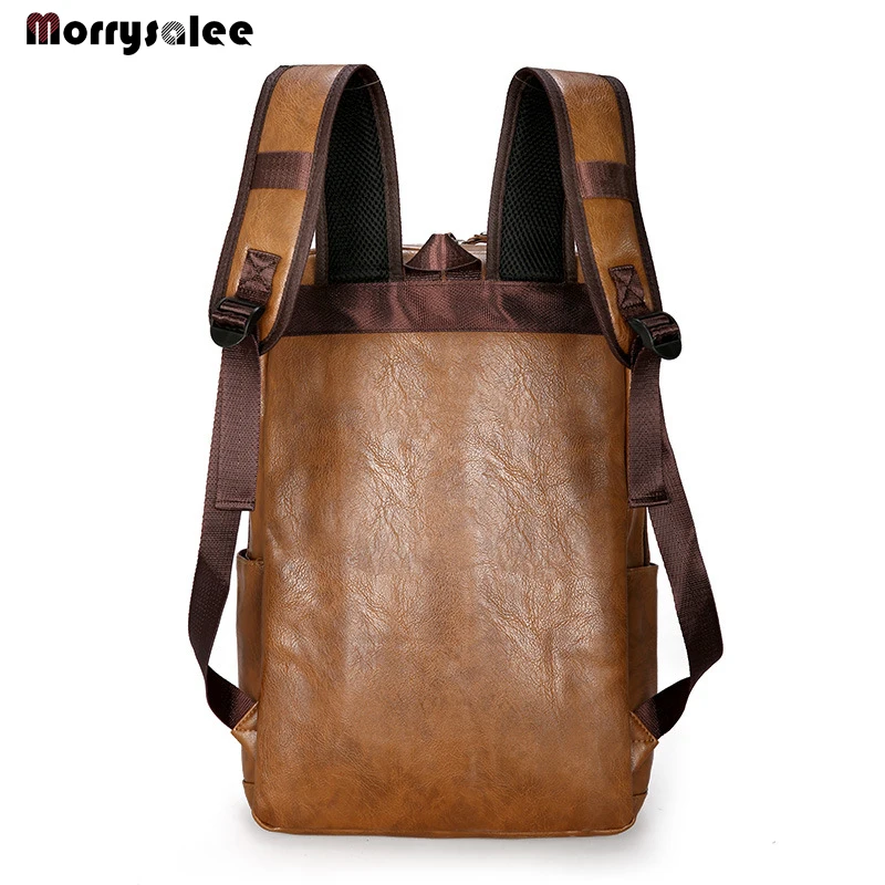 Explosion Models Customized Soft Leather Man Bag Schoolbag Shoulder Bag Large Capacity Outdoor SportsTravel Bag PU Leather Men