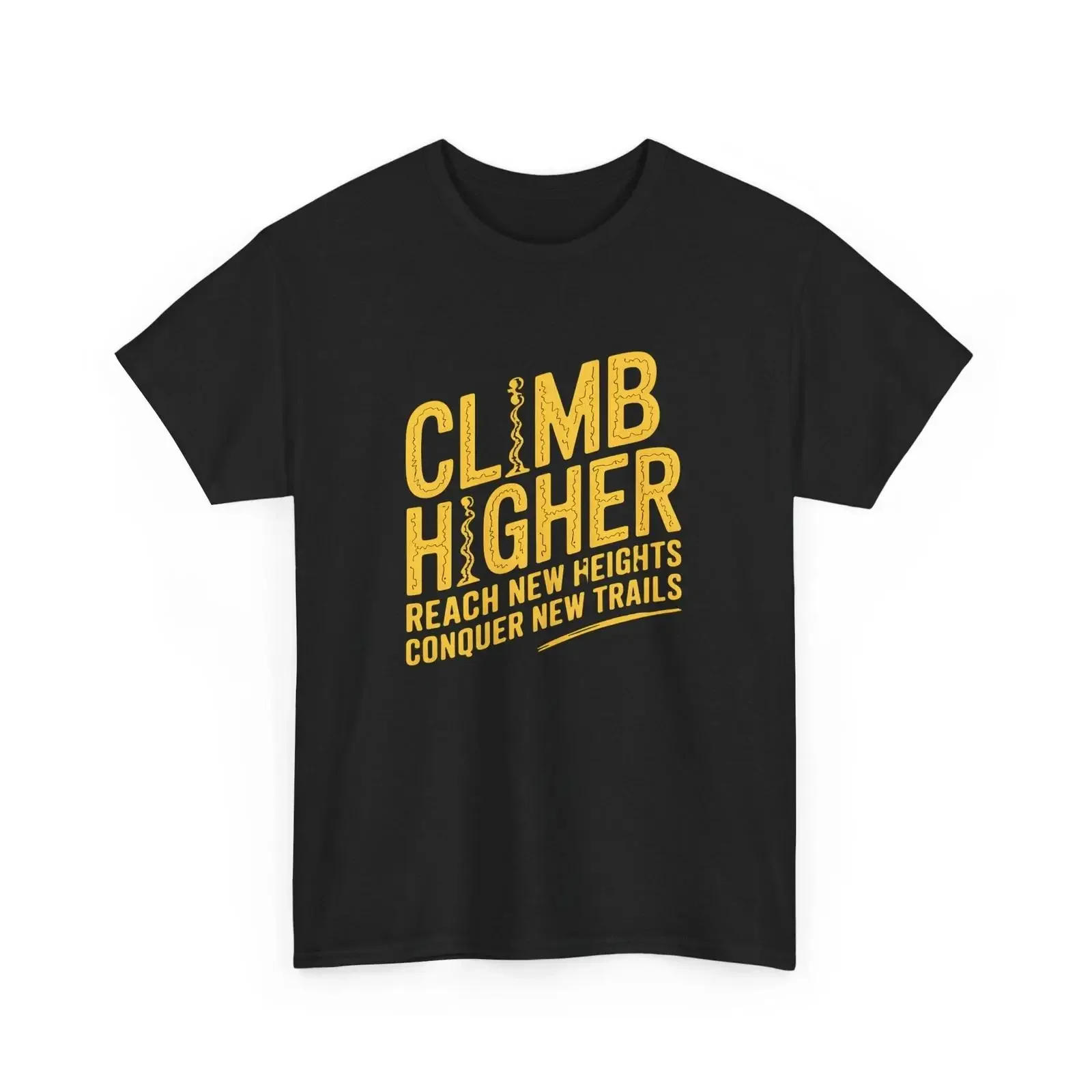 Climb Higher T Shirt Hiking Adventure Motivational Outdoors  vintage Washed Breathable Slightly homme Comfortable Stylish