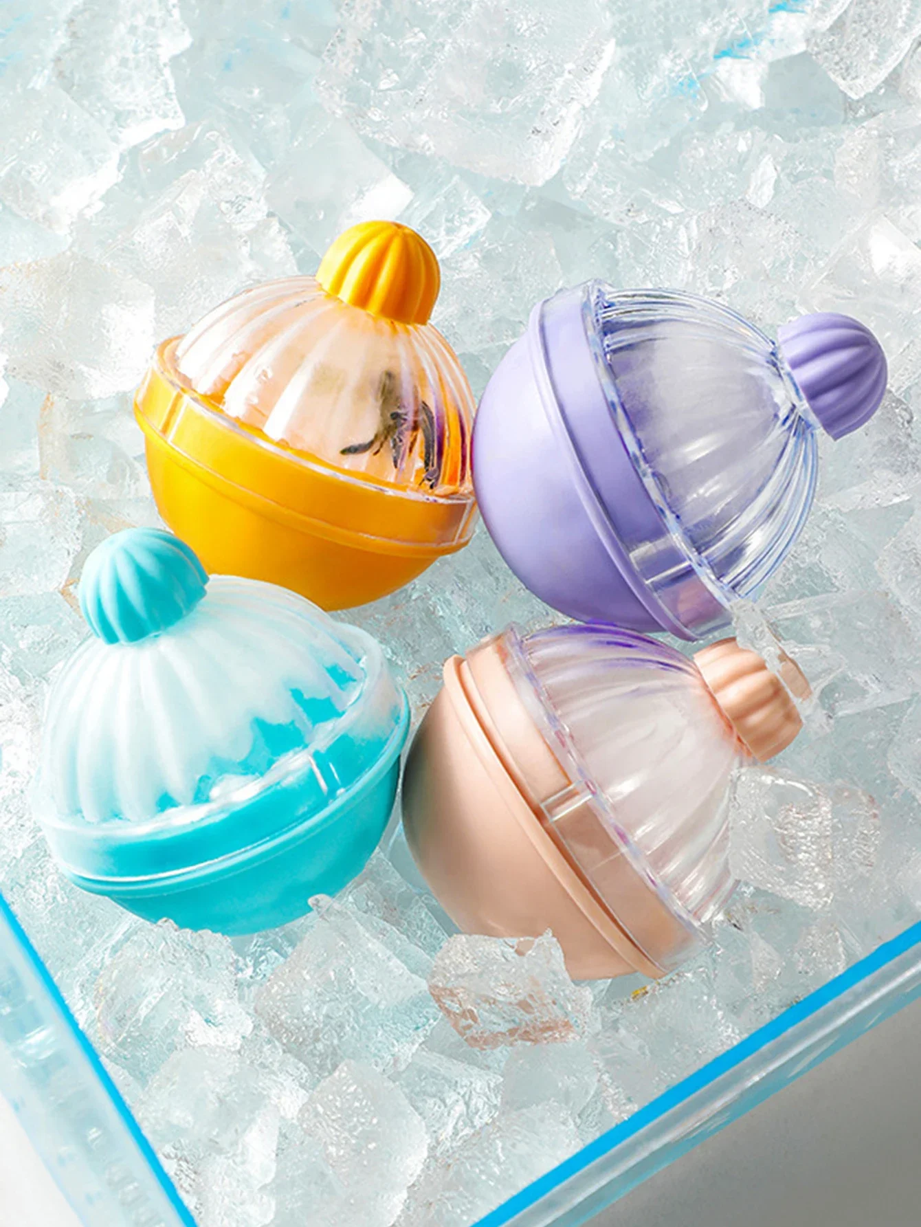 아이스볼 몰드 가정용 소프트 접착제 제작 인공물 냉장고, 수제 냉동 큐브 연삭 도구, 위스키 구형 대형 트레이