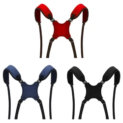Double Shoulder Golf Bag Strap Pad Adjustable Reusable Straps Red