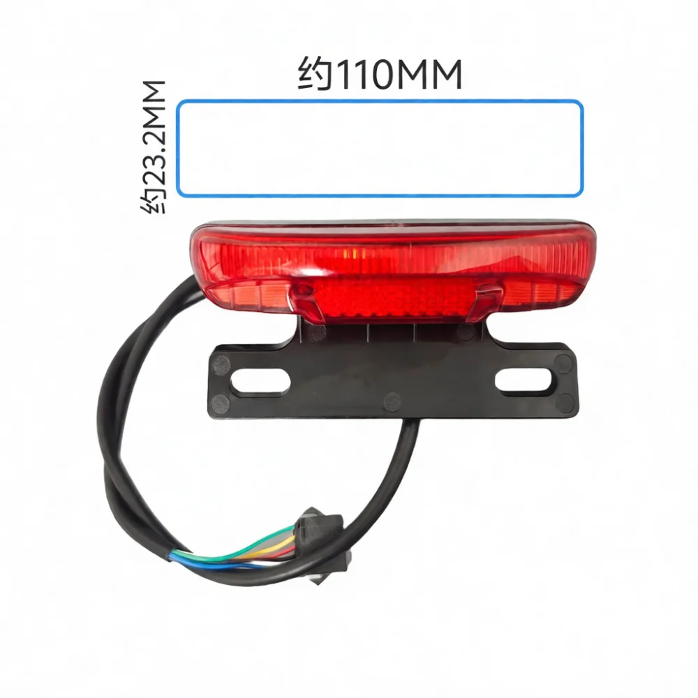 48V Scooter Warning Tail Light Brake Turn Signal Red Indicator Lamp LED Replacement Parts For Heavy Duty Bike Vehicle