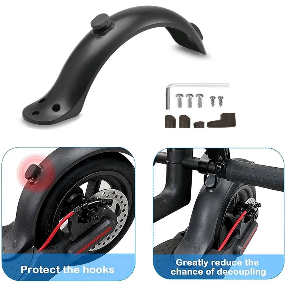 

1Set Durable Scooter Mudguard for Xiaomi Mijia M365 Pro Electric Scooter Tire Splash Fender with Rear Taillight Back Guard