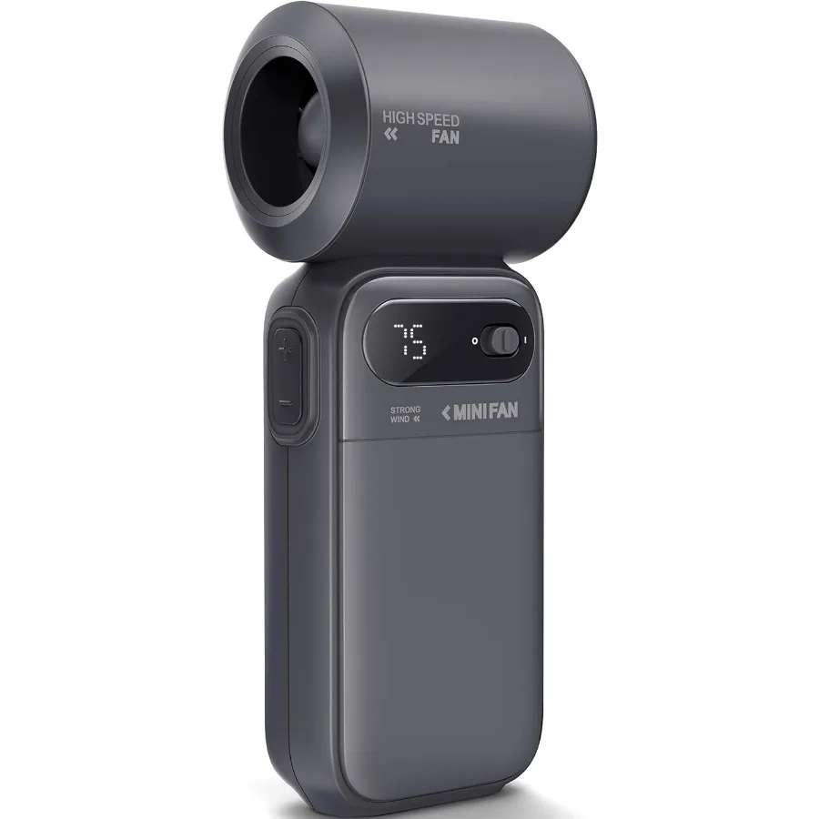 

Мини-портативный вентилятор Портативный вентилятор 40000 об/мин Турбо Высокая скорость с двумя режимами 100 уровней 7 скоростей Цифровой дисплей Портативный размер для T