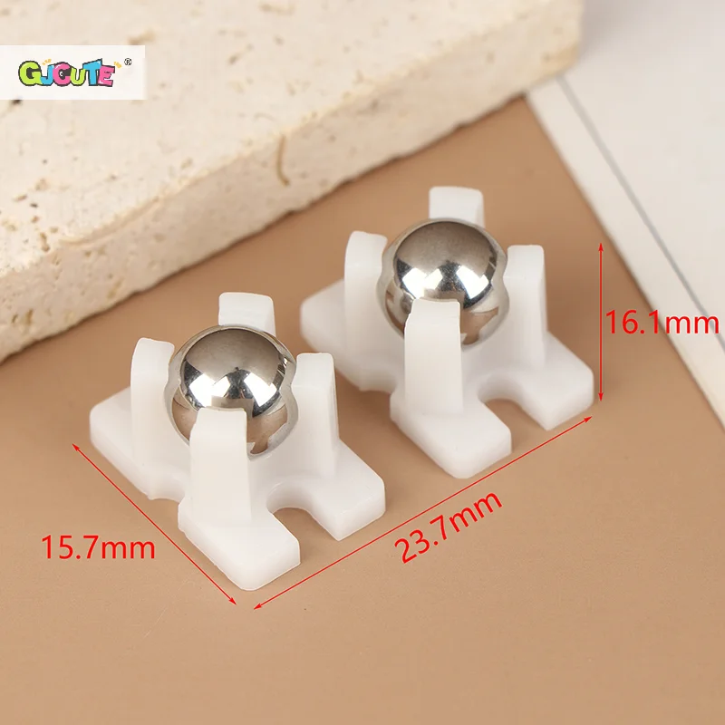 Rueda Universal de bola de acero, 2 ruedas para chasis de coche inteligente UNO, Bull Eye, ruedas universales de nailon MBOT N20, 1/2 Uds.